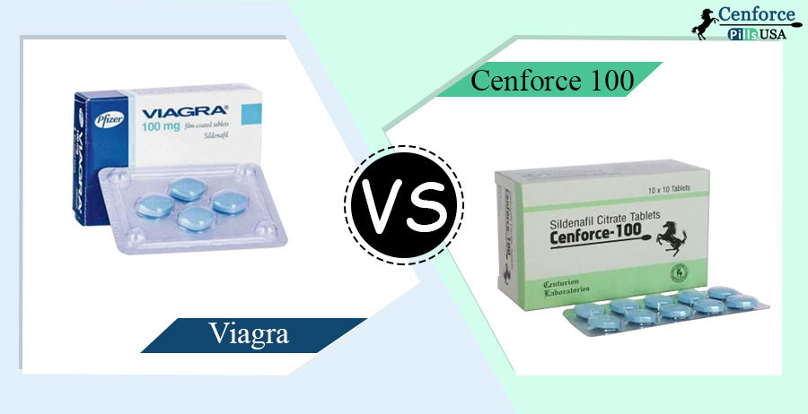 What is the difference between Cenforce 100 and Viagra?