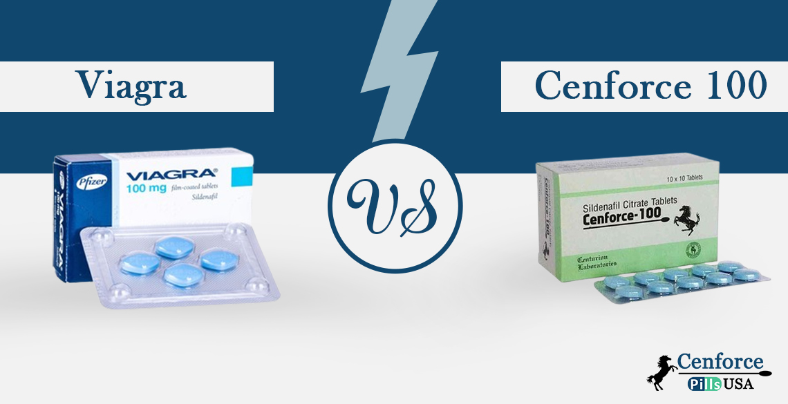 What is the difference between Cenforce 100 and Viagra?